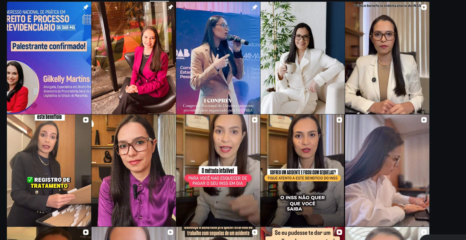 Conteúdos da GM nas redes sociais
